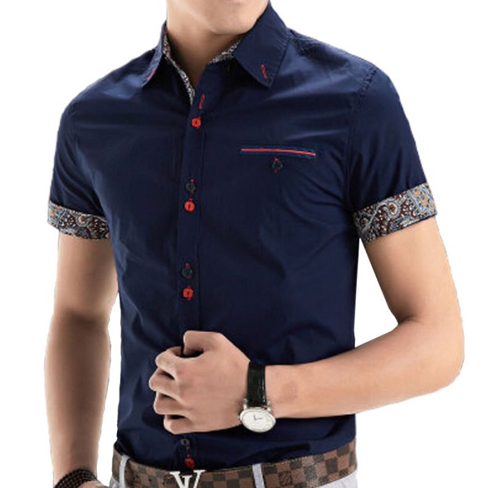 Big and tall mens short sleeve dress shirts