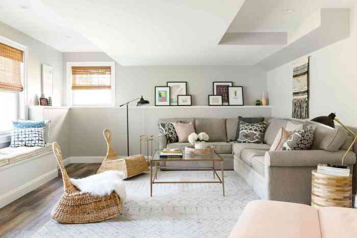 How to decorate a basement living room