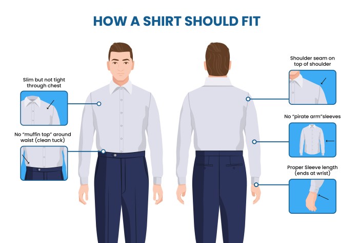 Size large in men's dress shirts